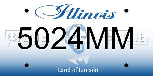 5024MM Illinois License Plate