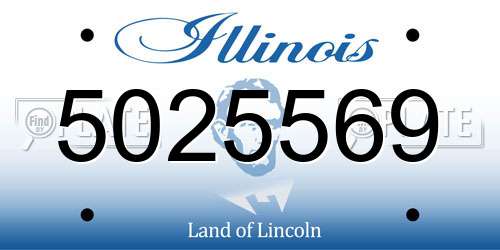 5025569 Illinois License Plate