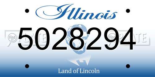 5028294 Illinois License Plate