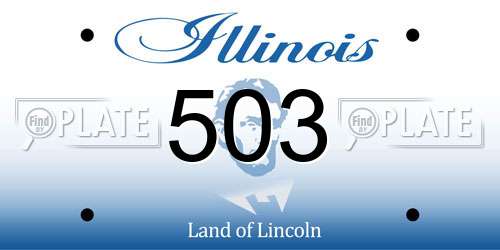 503 Illinois License Plate