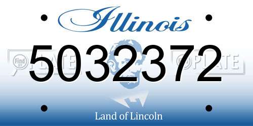 5032372 Illinois License Plate