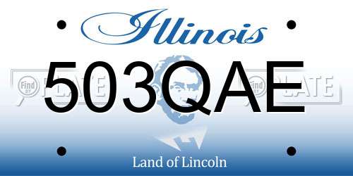 503QAE Illinois License Plate