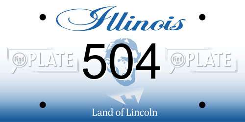 504 Illinois License Plate