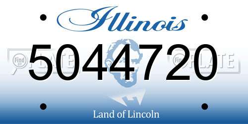 5044720 Illinois License Plate