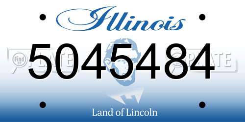 5045484 Illinois License Plate
