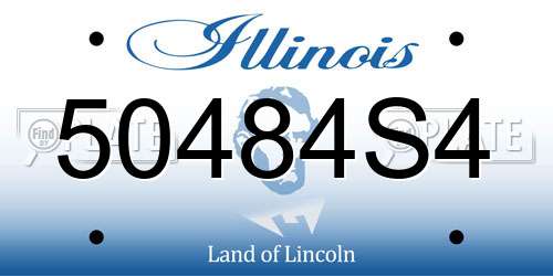 50484S4 Illinois License Plate
