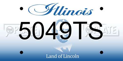 5049TS Illinois License Plate