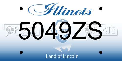 5049ZS Illinois License Plate