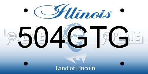 504GTG Illinois License Plate