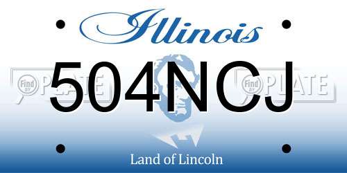 504NCJ Illinois License Plate