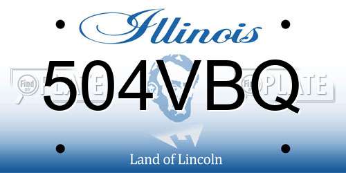 504VBQ Illinois License Plate