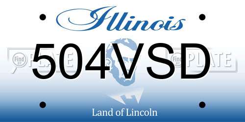 504VSD Illinois License Plate