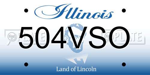 504VSO Illinois License Plate