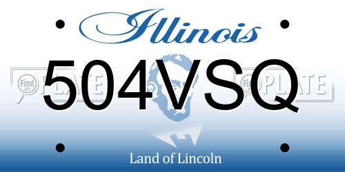 504VSQ Illinois License Plate