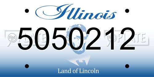 5050212 Illinois License Plate