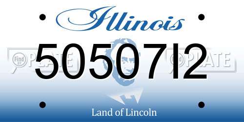 50507I2 Illinois License Plate