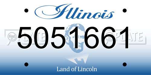 5051661 Illinois License Plate