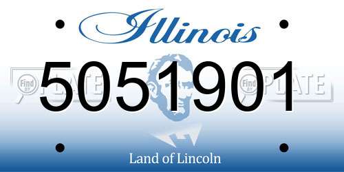 5051901 Illinois License Plate