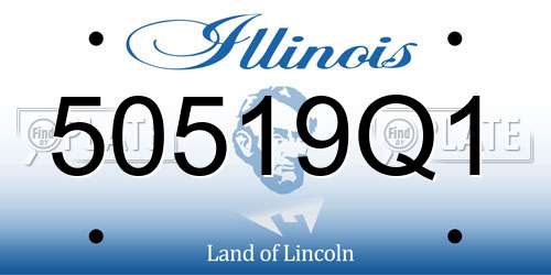 50519Q1 Illinois License Plate