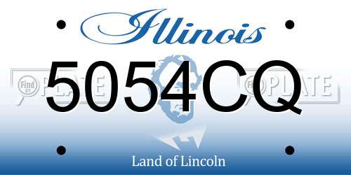5054CQ Illinois License Plate