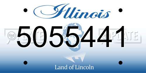 5055441 Illinois License Plate