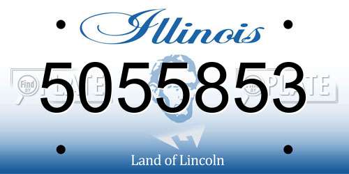 5055853 Illinois License Plate