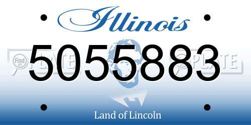 5055883 Illinois License Plate
