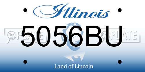 5056BU Illinois License Plate
