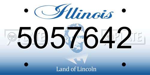 5057642 Illinois License Plate