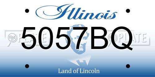 5057BQ Illinois License Plate