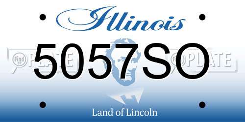 5057SO Illinois License Plate