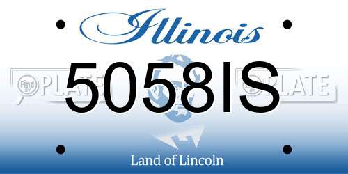 5058IS Illinois License Plate