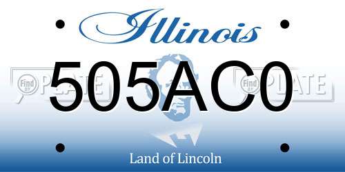 505AC0 Illinois License Plate