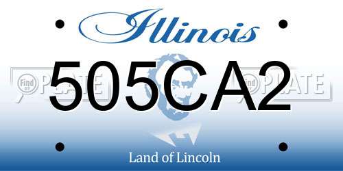 505CA2 Illinois License Plate