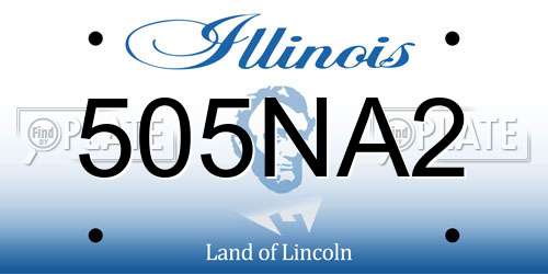 505NA2 Illinois License Plate