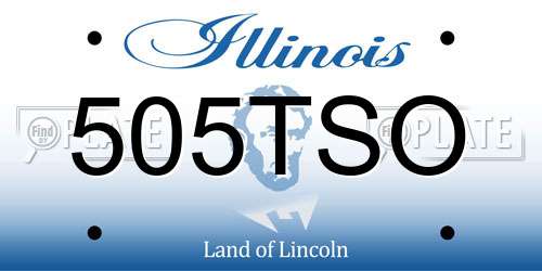 505TSO Illinois License Plate