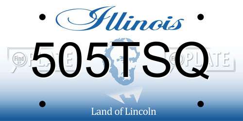 505TSQ Illinois License Plate
