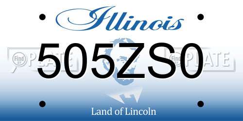505ZS0 Illinois License Plate