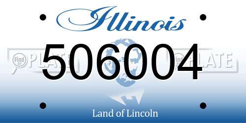 506004 Illinois License Plate
