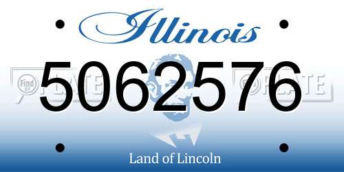 5062576 Illinois License Plate