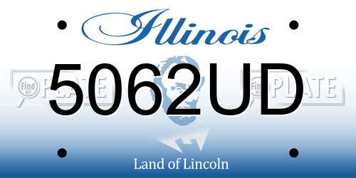 5062UD Illinois License Plate