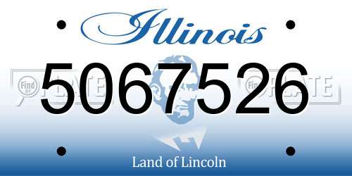 5067526 Illinois License Plate