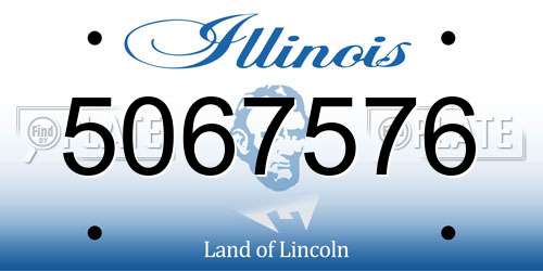 5067576 Illinois License Plate