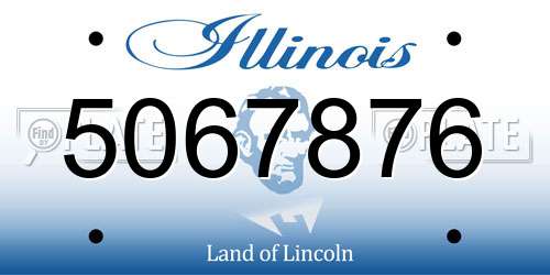 5067876 Illinois License Plate
