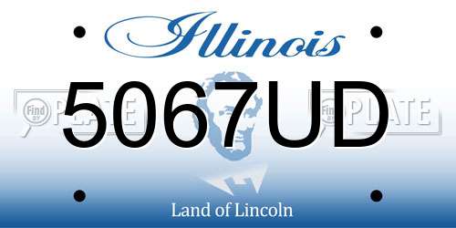 5067UD Illinois License Plate