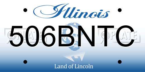 506BNTC Illinois License Plate