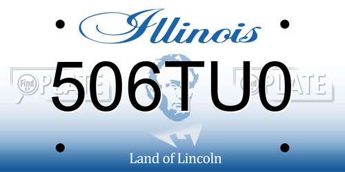 506TU0 Illinois License Plate