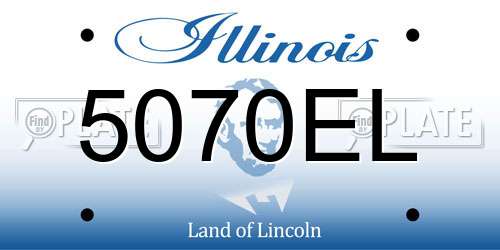 5070EL Illinois License Plate