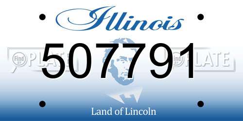 507791 Illinois License Plate