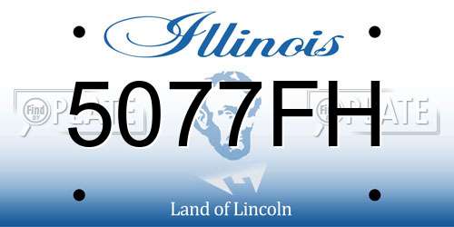 5077FH Illinois License Plate